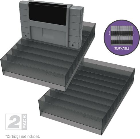 Hyperkin 10-Cartridge Storage Stand for SNES (2 Pack) in Saudi Arabia