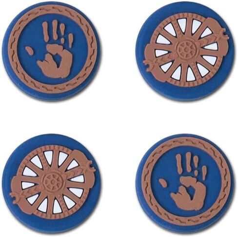PERFECTSIGHT 4 PCS Cute Thumb Grip Caps for PS5/PS4/Xbox One (Series X, S)/NS Switch Pro Controller, Magic Moon Analog Stick Grips Thumbsticks, Kawaii Silicone Joystick Button Covers (Luna) in Kuwait