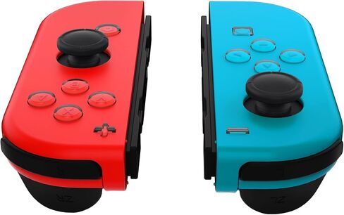 eXtremeRate Replacement Two-Tone Jelly Buttons for JoyCon, Pale Red & Clear w/Symbols Custom Controller ABXY Direction Home Capture + - Keys, DIY Action Face Buttons for Nintendo Switch & Switch OLED in Kuwait