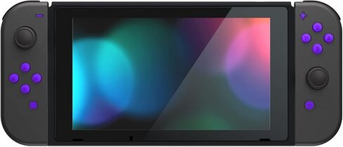 أزرار هلامية بديلة للغاية بلونين لـ JoyCon، بيضاء وواضحة مع رموز وحدة تحكم مخصصة ABXY Direction Home Capture + - مفاتيح، أزرار وجه عمل DIY لـ Nintendo Switch & Switch OLED in Kuwait