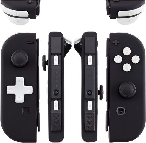 مفاتيح D-pad ABXY بيضاء، SR SL L R ZR ZL، زنبركات أزرار الزناد، استبدال مجموعة كاملة من الأزرار لإصلاح مجموعات Nintendo Switch & Switch OLED Joycon (D-pad يناسب فقط غلاف Joycon D-pad Shell) in Kuwait