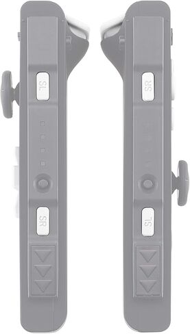 مفاتيح D-pad ABXY بيضاء، SR SL L R ZR ZL، زنبركات أزرار الزناد، استبدال مجموعة كاملة من الأزرار لإصلاح مجموعات Nintendo Switch & Switch OLED Joycon (D-pad يناسب فقط غلاف Joycon D-pad Shell) in Kuwait