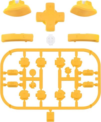 Black D-pad ABXY Keys SR SL L R ZR ZL Trigger Buttons Springs, Replacement Full Set Buttons Fix Kits for Nintendo Switch & Switch OLED Joycon (D-pad ONLY Fits for eXtremeRate Joycon D-pad Shell) in Kuwait