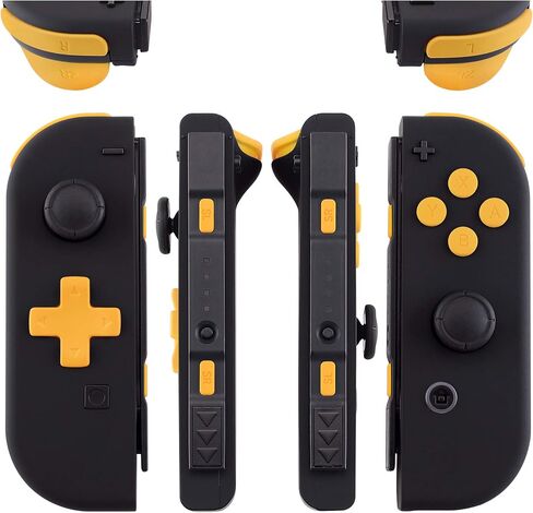 Black D-pad ABXY Keys SR SL L R ZR ZL Trigger Buttons Springs, Replacement Full Set Buttons Fix Kits for Nintendo Switch & Switch OLED Joycon (D-pad ONLY Fits for eXtremeRate Joycon D-pad Shell) in Kuwait
