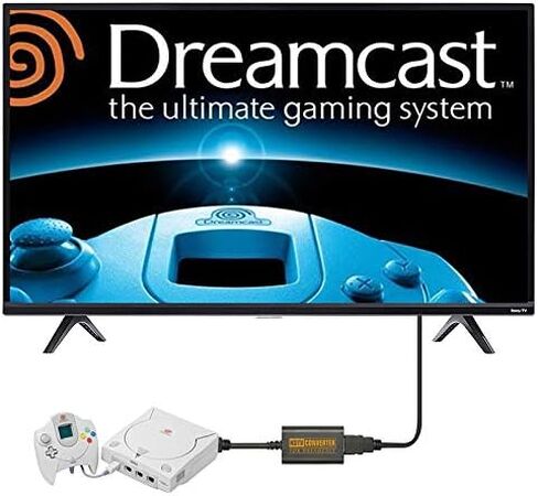 محول HDTV لـ Sega Dreamcast Console HDMI محول محول لـ Dreamcast Support NTSC 480i 480p PAL 576i in Kuwait