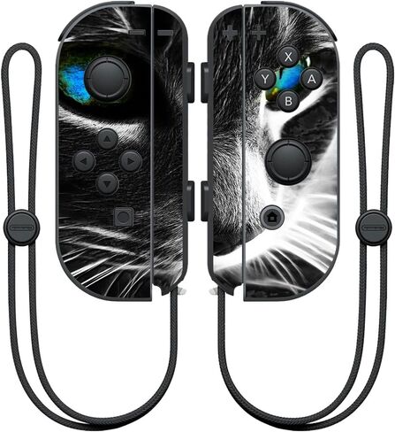 غلاف MightySkins متوافق مع وحدة تحكم Nintendo Joy-Con، غطاء لاصق مطبوع عليه صورة بقرة in Kuwait