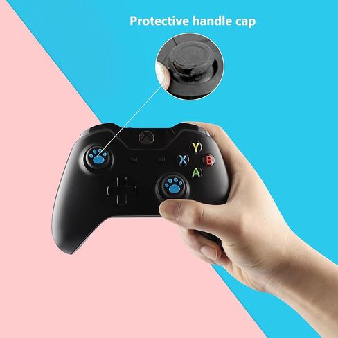 6 قطع من غطاء الإبهام من السيليكون PS5، غطاء عصا التحكم التناظرية من السيليكون غير القابل للانزلاق لأجهزة PS2، PS3، PS4، PS5، Xbox One، Xbox Series X/S، Xbox 360، Switch Pro، وحدة تحكم ألعاب Wii U (أسود أبيض) in Kuwait