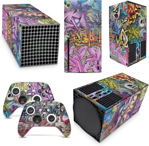 GNG Graffiti Skins Compatible with Xbox Series X Console Decal Vinal Sticker + 2 Controller Set in Kuwait