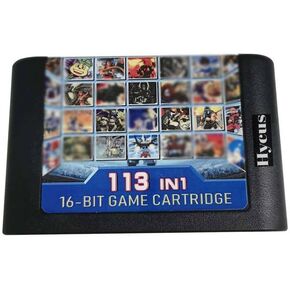 Hycus Classic Retro Super Games 113 في 1 خرطوشة ألعاب متعددة لوحدات تحكم الألعاب Sega Genesis / Mega Drive 16Bit in Saudi Arabia