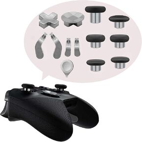 قطع غيار أعواد الإبهام المعدنية لسلسلة تحكم Xbox One Elite 2، مجموعات ملحقات لسلسلة Xbox 2 Core، تتضمن 6 أعواد تحكم مغناطيسية، 4 مجاذيف، 2 وسادات D، 1 أداة تعديل (متدرجة) in Kuwait
