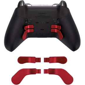 4 PCS Metal Paddles, Back Hair Trigger Locks Replacement Parts for Xbox One Elite Series 2 Controller/Elite Series 1 Controller/Elite 2 Core Controller(Black) in Kuwait