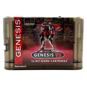 خرطوشة ألعاب Sega 1200 In 1 V3 Pro لوحدة تحكم Sega Genesis وMegaDrive - أسود شفاف in Kuwait