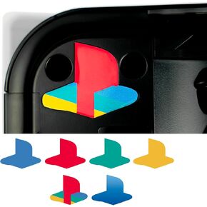 Retro Sticker Underlay - Glossy Vinyl Decal Compatible with PS5 (Multi Color 6 Pack) in Kuwait