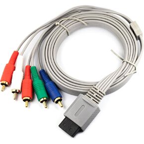 Whiteeeen كابل مكون AV 16 دبوس 5 أسلاك لجهاز Wii/Wii U 1.8 متر / 6FT in Kuwait