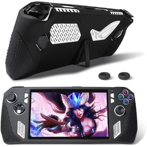 Silicone Case with Kickstand Compitable with ASUS ROG Ally Gaming Handheld, Protective Cover Skin Shock-Absorption and Anti-Scratch with 2 Thumb Grips in Kuwait