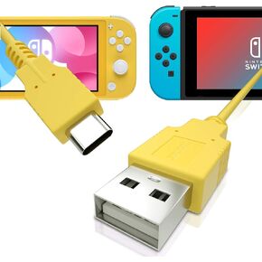 HEATFUN USB-C Charger Cable for Nintendo Switch and USB-C Devices, Purple in Kuwait