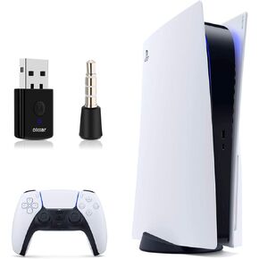 اوليكسار دونجل سماعة بلوتوث لاسلكية لجهاز سوني بلاي ستيشن 5 - قم بتوصيل سماعات الرأس اللاسلكية او سماعات الاذن بجهاز بلاي ستيشن 5 الخاص بك (تتضمن التعليمات) in Kuwait