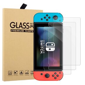 قطع غيار شاشة اللمس A-MIND لجهاز Nintendo Switch، اللوحة الزجاجية الأمامية فقط (ليست لجهاز Switch Lite، وليس LCD)، مع مجموعة أدوات مجانية + واقي شاشة (شاشة تعمل باللمس) in Saudi Arabia
