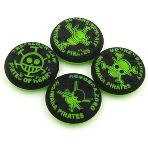 4 في 1 عصا عصا عصا التحكم من المطاط سيليكون غطاء مقبض إصبع الإبهام حافظة جلدية قبضة عصا التحكم لأجهزة PS4 PS3 Xbox One Xbox 360 Controller (2# أخضر) in Kuwait