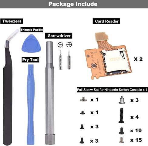1 Pack Micro SD Card Reader Replacement for Nintendo Switch HAC-SD-01, TF Memory Card Slot Socket Reader Board Replacement for NS Console in Saudi Arabia