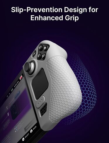 JSAUX Silicone Grip Protection Case Compatible for Steam Deck, Steam Deck GripSkin, GripArmor Silicone Sleeve Set (one Left and one Right) - GP0016 Grey in Saudi Arabia