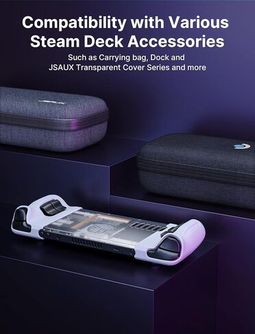JSAUX Silicone Grip Protection Case Compatible for Steam Deck, Steam Deck GripSkin, GripArmor Silicone Sleeve Set (one Left and one Right) - GP0016 Grey in Saudi Arabia