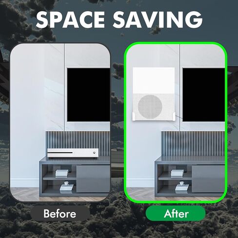 حامل جداري لجهاز Xbox One S، حامل تثبيت معدني على الحائط لجهاز Xbox One S، معلق موفر للمساحة على الحائط جهاز Xbox One S in Kuwait