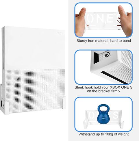 حامل جداري لجهاز Xbox One S، حامل تثبيت معدني على الحائط لجهاز Xbox One S، معلق موفر للمساحة على الحائط جهاز Xbox One S in Kuwait