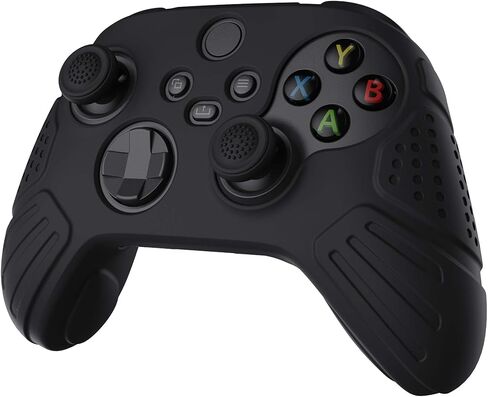 PlayVital Guardian Edition Midnight Blue مريح ناعم مضاد للانزلاق غطاء حافظة من السيليكون لوحدة التحكم، جلود واقية مطاطية مع أغطية عصا التحكم السوداء لوحدة تحكم Xbox Series S/X in Saudi Arabia