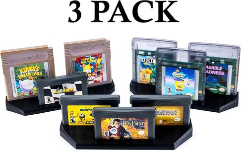 3 عبوات - 3 خرطوشة ألعاب لعرض Game Boy - GB GBC GBA - تناسب جميع ألعاب Nintendo GameBoys in Kuwait