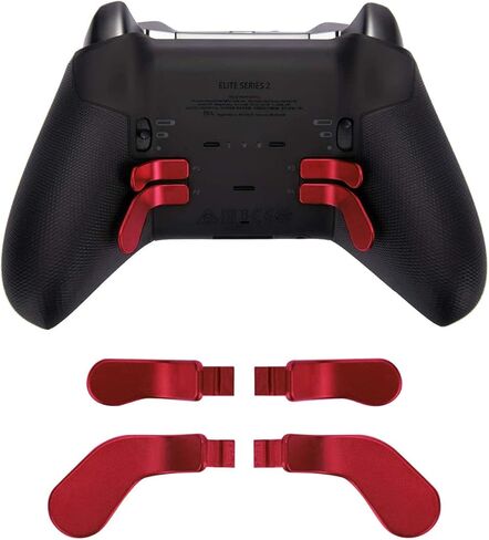 4 PCS Metal Paddles, Back Hair Trigger Locks Replacement Parts for Xbox One Elite Series 2 Controller/Elite Series 1 Controller/Elite 2 Core Controller(Black) in Kuwait