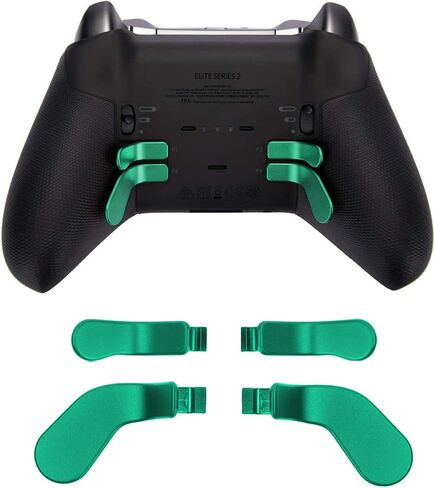 4 PCS Metal Paddles, Back Hair Trigger Locks Replacement Parts for Xbox One Elite Series 2 Controller/Elite Series 1 Controller/Elite 2 Core Controller(Black) in Saudi Arabia