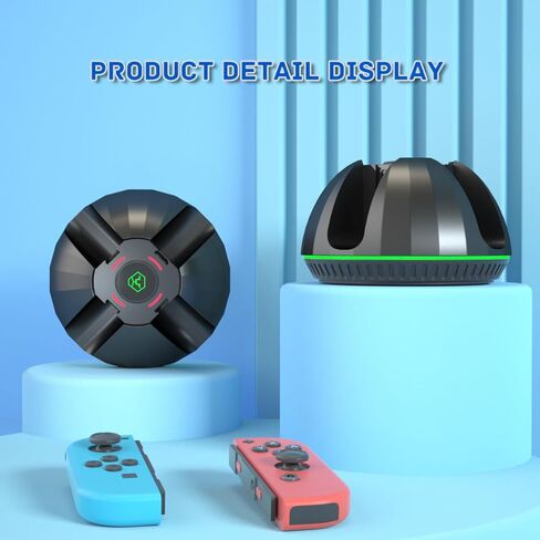 شاحن وحدة تحكم سويتش لقاعدة شاحن وحدة تحكم نينتندو سويتش جوي كون، محطة شحن سريعة لـ 4 جوي كونز مع مؤشر LED - قاعدة شاحن جوي كون in Kuwait