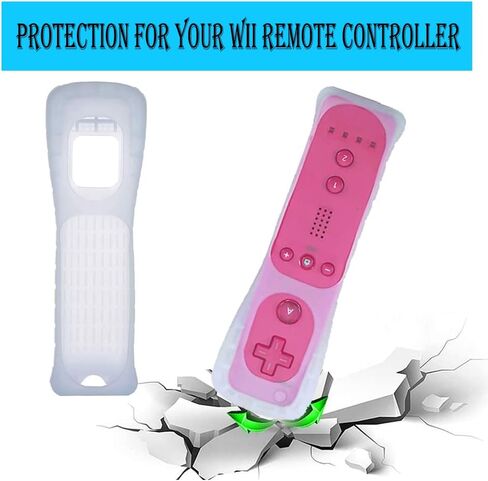 Wii Remote Controller, 4 Packs Upgrade Wireless Controller Compatible with Wii Wii U(Red Blue Pink Deep Blue) in Kuwait