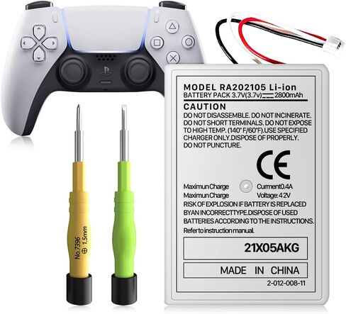SHENMZ PS5 Controller Battery, High Capacity LIP1708 Li-ion Replacement Battery for Sony Playstation 5 Dualsense Controller CFI-ZCT1 W B U Replace PS5 Battery Pack in Saudi Arabia