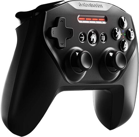 وحدة تحكم الألعاب المحمولة SteelSeries Nimbus+ Bluetooth مع حامل iPhone - عمر بطارية يزيد عن 50 ساعة - مصممة لأنظمة iOS وiPadOS وtvOS (متجددة) in Saudi Arabia