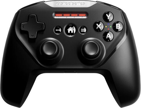 وحدة تحكم الألعاب المحمولة SteelSeries Nimbus+ Bluetooth مع حامل iPhone - عمر بطارية يزيد عن 50 ساعة - مصممة لأنظمة iOS وiPadOS وtvOS (متجددة) in Saudi Arabia