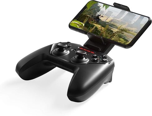 وحدة تحكم الألعاب المحمولة SteelSeries Nimbus+ Bluetooth مع حامل iPhone - عمر بطارية يزيد عن 50 ساعة - مصممة لأنظمة iOS وiPadOS وtvOS (متجددة) in Saudi Arabia