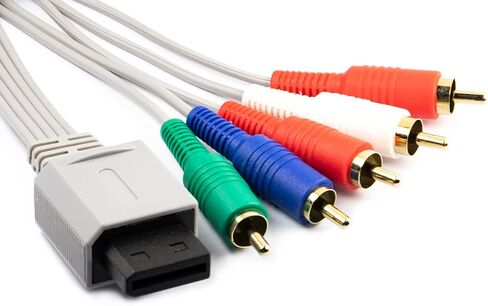 Whiteeeen كابل مكون AV 16 دبوس 5 أسلاك لجهاز Wii/Wii U 1.8 متر / 6FT in Saudi Arabia