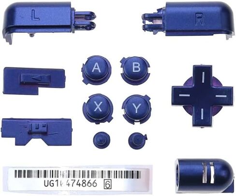 A B X Y L R D Pad Cross Button Full Button Set Replacement for Nintendo DS Lite NDSL Buttons Console (Dark Blue) in Kuwait