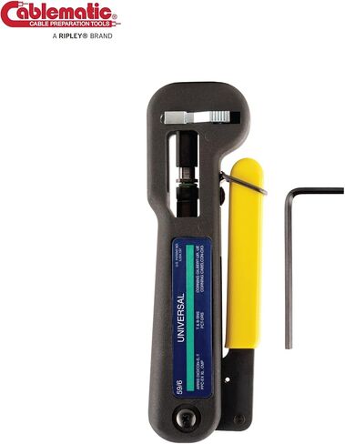 Cablematic C.A.T.-AS أداة ضغط موصل محورية 59/6 و7/11 للفنيين المحترفين، أداة موصل محمولة بسهولة، 1.1 رطل in Kuwait