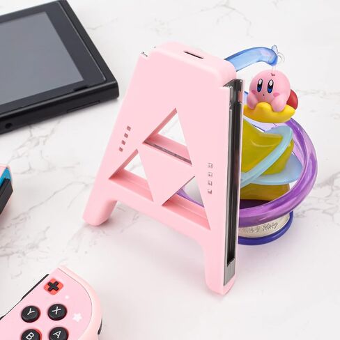 DLseego Slide Joy Con Charging Grip for Switch/Switch OLED Potable Joy Con Charger Controller Comfort Handle Speed Charge While Play with 1PC Type-c Data Cable - Black in Kuwait