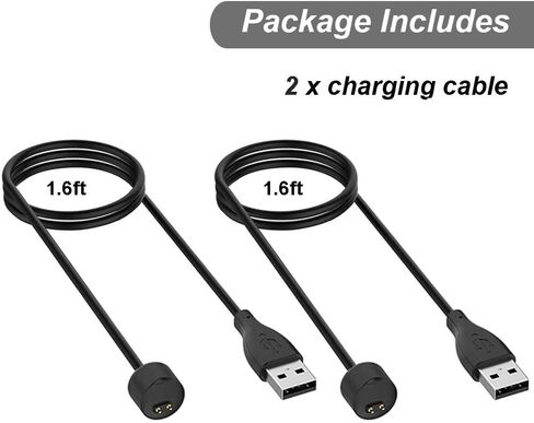 Emilydeals Charger for Amazfit Band 5, Xiaomi Mi Band 7/6/5 Activity Fitness Tracker - Replacement Magnetic Charging Cable USB Cord [1m/3.3ft] in Kuwait