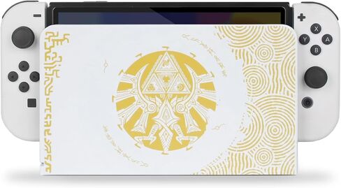غطاء حماية مخصص من TIKOdirect لقاعدة شحن Nintendo Switch OLED، غطاء نحيف من البولي كربونات الصلب مضاد للخدش [بدون تركيب مفك براغي] لقاعدة شحن OLED، أبيض in Saudi Arabia