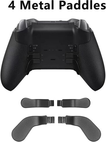 NINKI Compatible Xbox One Elite Series 2 with 13 in 1 Metal Thumbsticks,Gaming Metal Replacement Elite Series 2 Controller Accessory Part with Metal Mod 6 Swap Joystick,4 Paddles,2 D-Pads,1 Tool-Black in Saudi Arabia