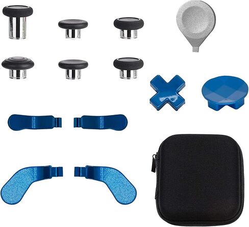 NINKI Compatible Xbox One Elite Series 2 with 13 in 1 Metal Thumbsticks,Gaming Metal Replacement Elite Series 2 Controller Accessory Part with Metal Mod 6 Swap Joystick,4 Paddles,2 D-Pads,1 Tool-Black in Saudi Arabia