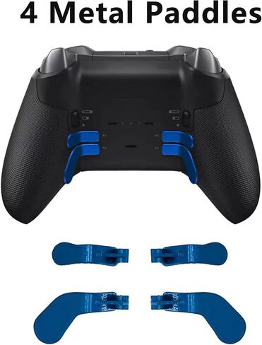 NINKI Compatible Xbox One Elite Series 2 with 13 in 1 Metal Thumbsticks,Gaming Metal Replacement Elite Series 2 Controller Accessory Part with Metal Mod 6 Swap Joystick,4 Paddles,2 D-Pads,1 Tool-Black in Saudi Arabia