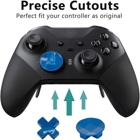NINKI Compatible Xbox One Elite Series 2 with 13 in 1 Metal Thumbsticks,Gaming Metal Replacement Elite Series 2 Controller Accessory Part with Metal Mod 6 Swap Joystick,4 Paddles,2 D-Pads,1 Tool-Black in Saudi Arabia