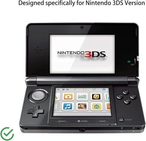 3DS Case - Ultra Clear Crystal Transparent Hard Shell Protective Case Cover Skin for 2011 Nintendo 3DS - [New Modified Hinge Design] in Saudi Arabia