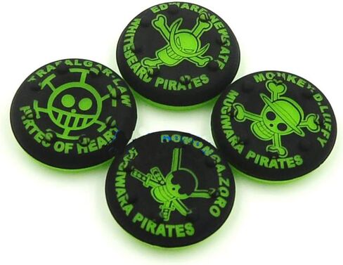 4 في 1 عصا عصا عصا التحكم من المطاط سيليكون غطاء مقبض إصبع الإبهام حافظة جلدية قبضة عصا التحكم لأجهزة PS4 PS3 Xbox One Xbox 360 Controller (2# أخضر) in Kuwait